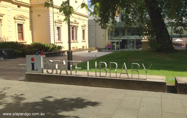 state-library-signage