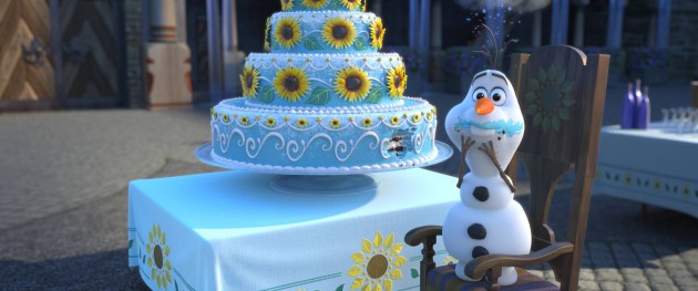 frozen fever olaf and cake