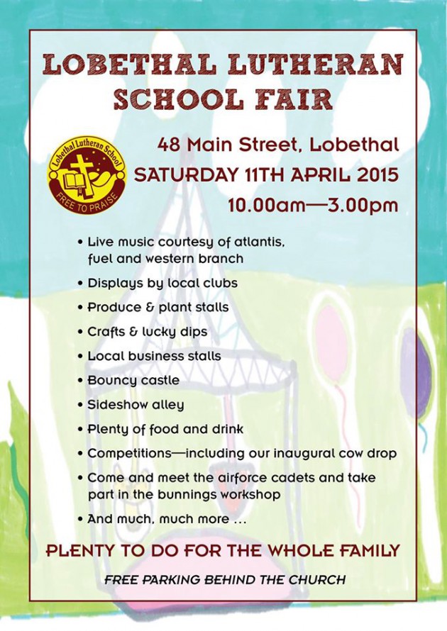 lobethal lutheran school fair program