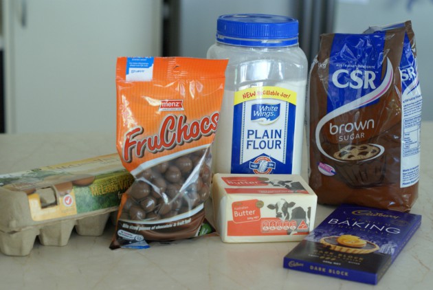 Fruchocs Brownies ingredients