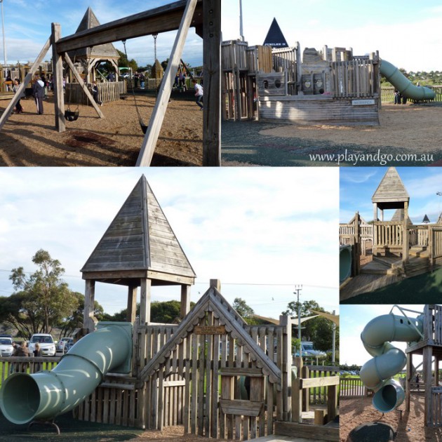 Jubilee Park wooden fort playground
