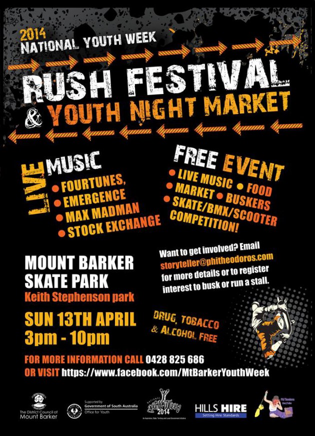 Rush Festival and Youth Markets 13 April 2014 Play & Go