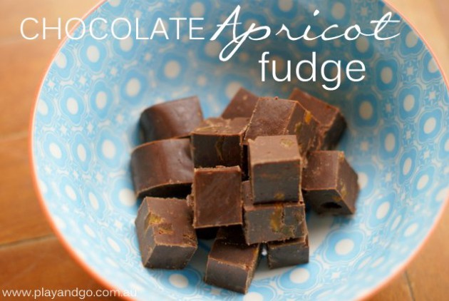 chocolate apricot fudge 1