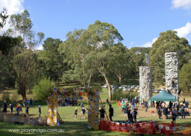 scouts rock climbing wall