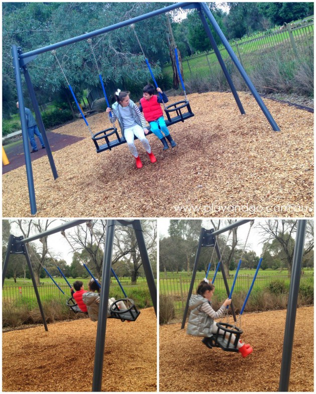 Marshmallow Park sharing swing