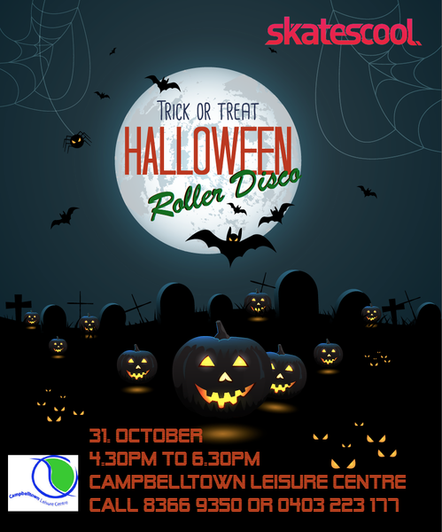 skatescool halloween roller disco