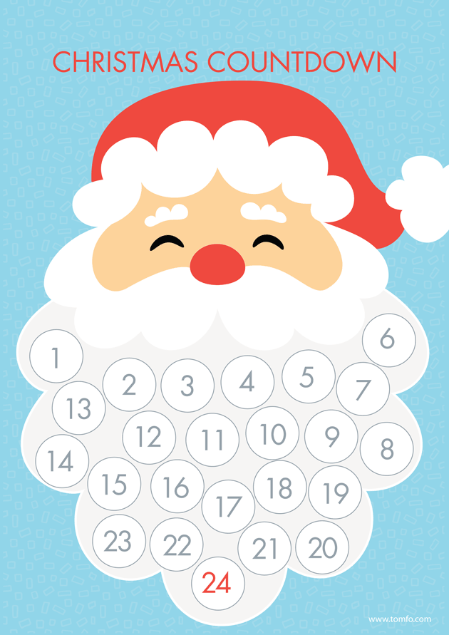 Countdown to Christmas Santa Beard Play and Go