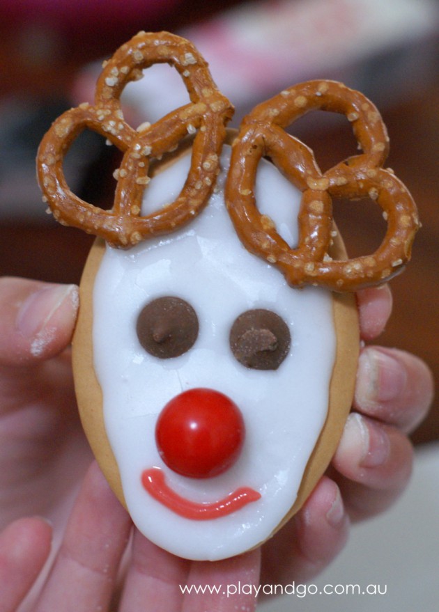 Reindeer biscuit smile