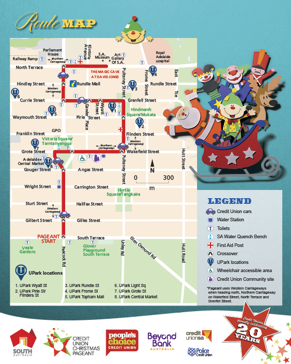 Christmas Pageant route map