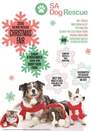 christmas fair sa dog rescue