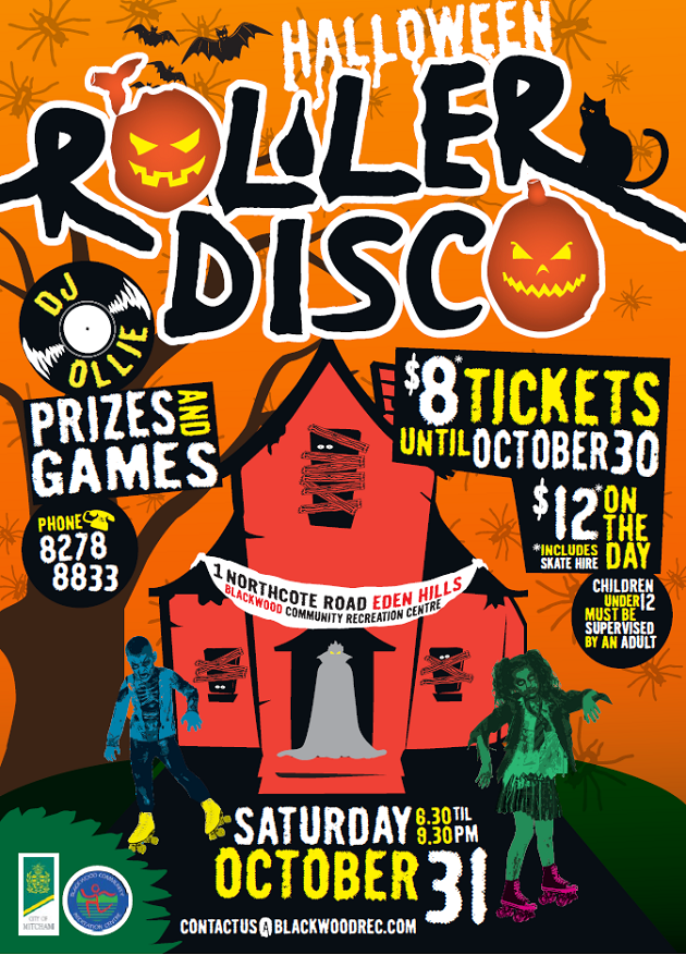 halloween roller disco