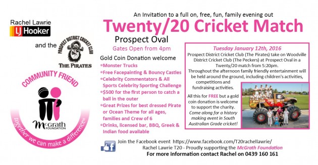 Prospect vs Woodville Twenty/20 Cricket Match