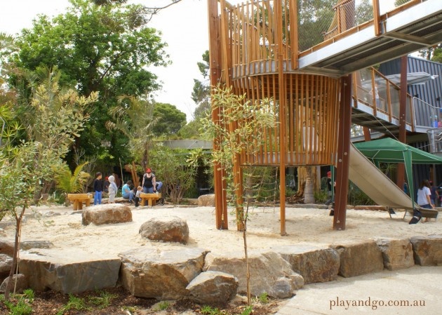 Natures playground Adelaide Zoo sand pit