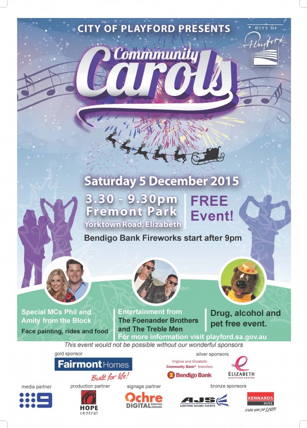 playford CAROLS 2015 print