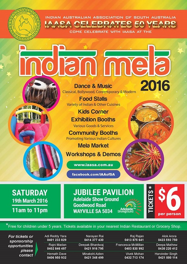 Indian Mela Adelaide Showgrounds 19 Mar 2016 Whats On For