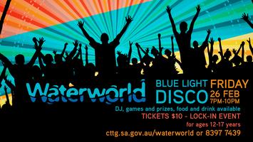 waterworld blue light disco