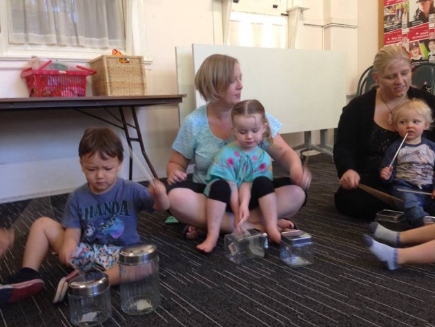 Mini Musicians drumming