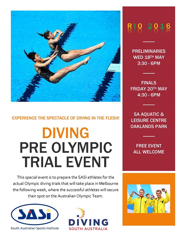 Diving Pre-Olympic Trials Event | 18 & 20 May 2016 - What ...