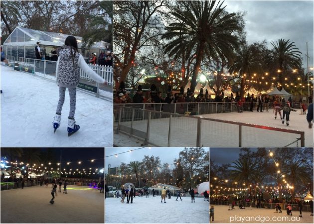 Alpine Winter Village ice skating rink in Adelaide