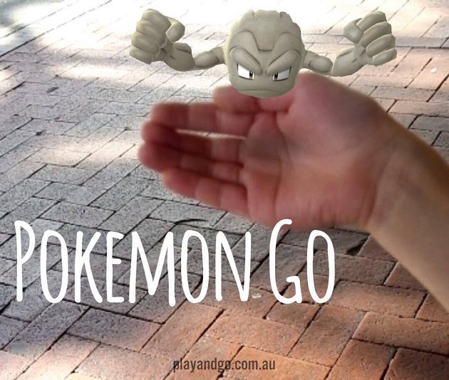 pokemon go on the street
