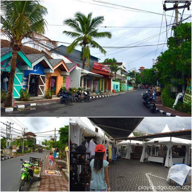 Bali Seminyak streets and Market