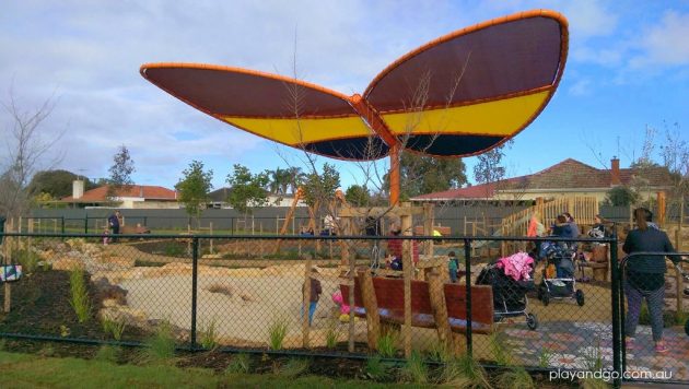 Jervois St playground butterfly