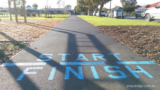 Jervois St start finish line