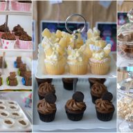 birthday-party-food-cupcakes-teddy-bear-cars-mars-bar-slice-meringues