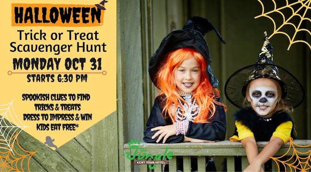 kent town hotel halloween scavenger hunt