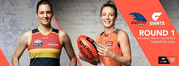 Afl Women S Round 1 Adelaide Crows Vs Gws Giants Thebarton Oval 4 Feb 2017 What S On For Adelaide Families Kidswhat S On For Adelaide Families Kids