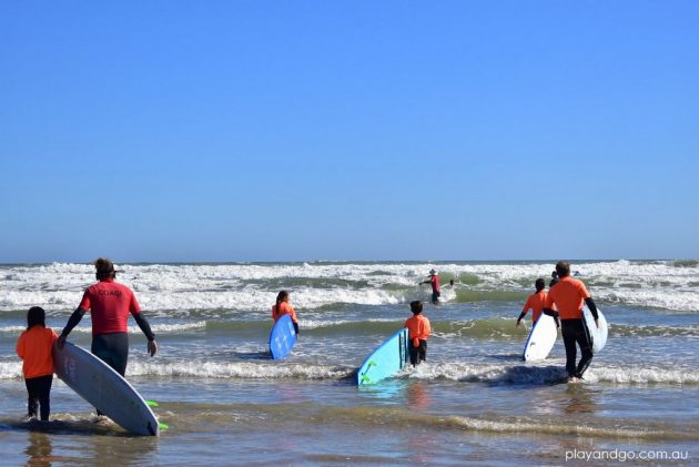 family surf lessons