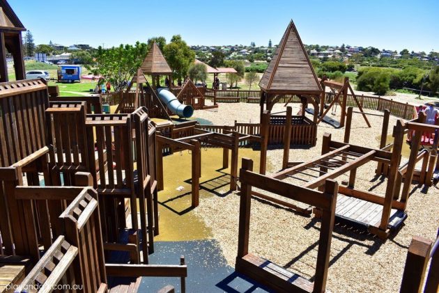 big wooden playground