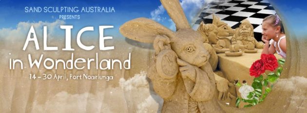 sand sculptures alice in wonderland Apr 17