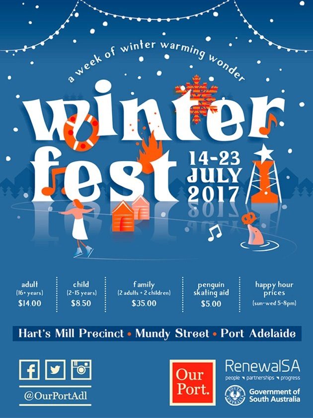 winterfest port adelaide ice skating july