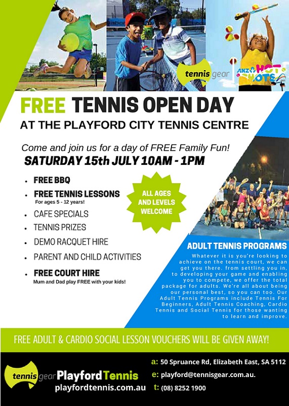free tennis open day