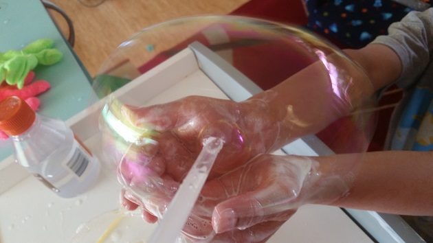 Great Ideas for Screen Free Time with Kids - bubbles
