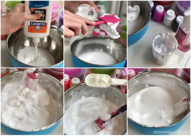 how to make fluffy slime recipe