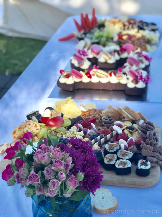 kids birthday party platter