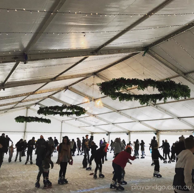 winterfest ice skating pt adelaide