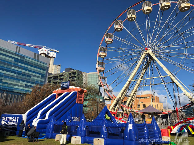 skatingat ice skating adelaide ferris wheel and inflatables