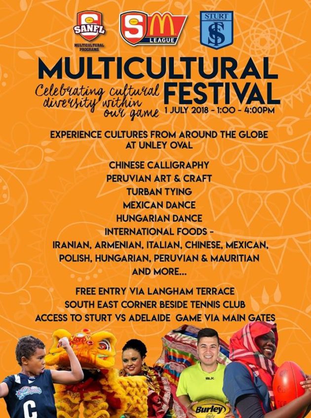 Multicultural Festival | Sturt Football Club | 1 Jul 2018 - What's on ...