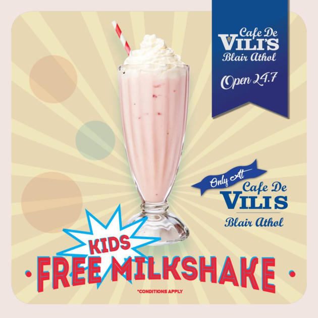 free kids milkshake