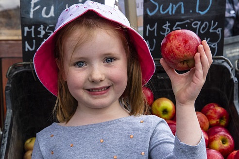 farmers market apple