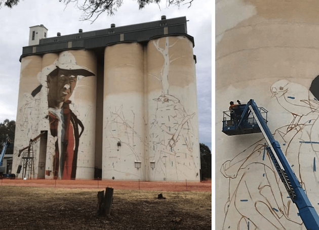 New Silo Art in Wirrabara 24 October 2018