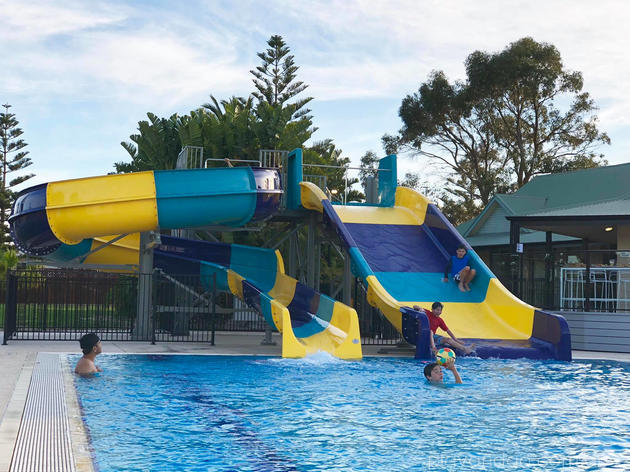 West Beach Parks Resort New Pool with 2 Waterslides - Play & Go ...