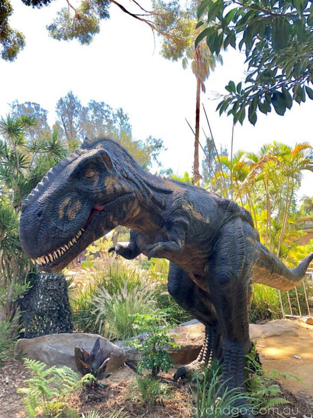 dinosaurs at Adelaide Zoo