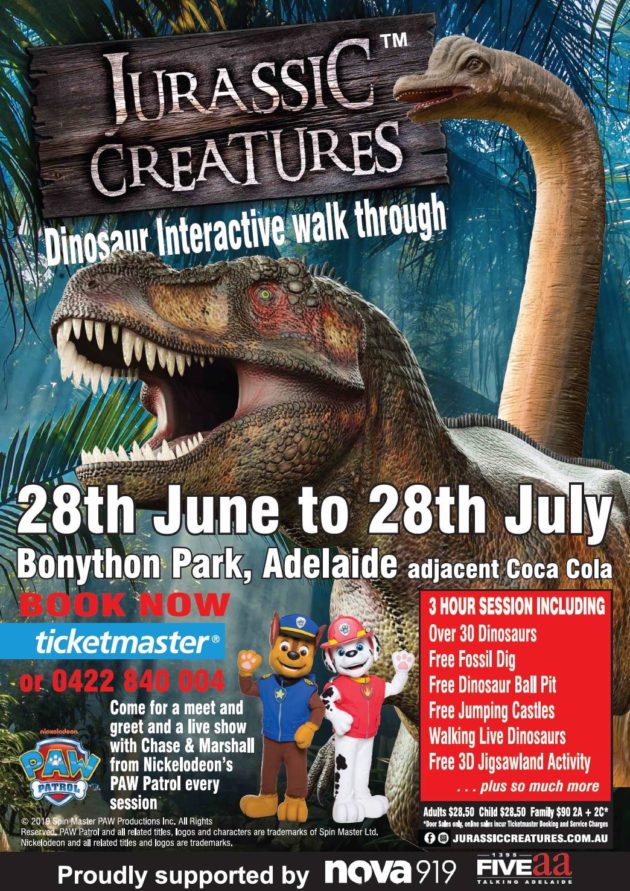 Jurassic Creatures Interactive Dinosaur Walk Through | Adelaide | 28 ...