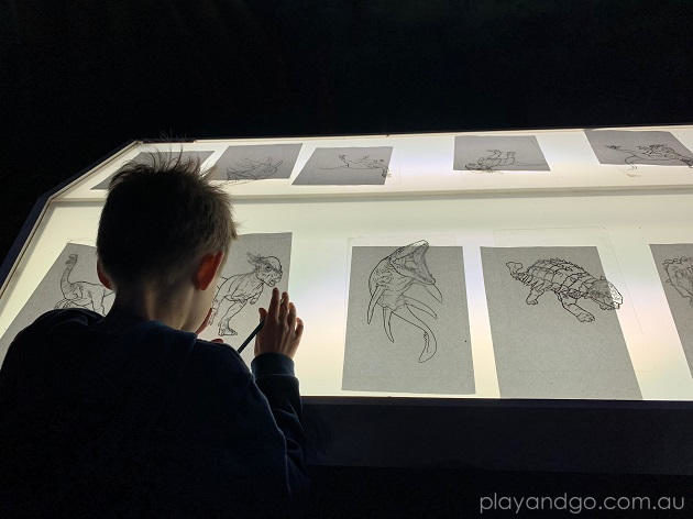 jurassic creatures light table