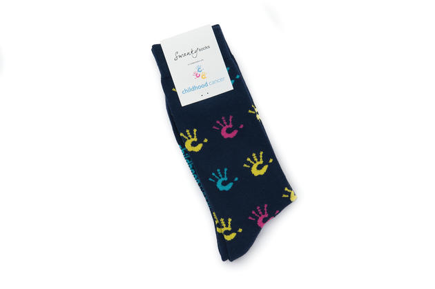 childhood cancer awareness socks