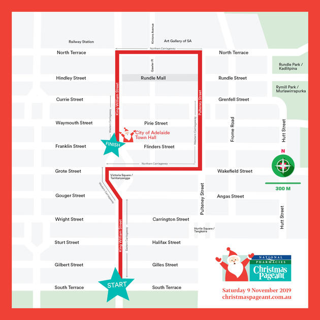 Adelaide 2019 Christmas Pageant - New Route Ending at Town Hall | 9 Nov ...